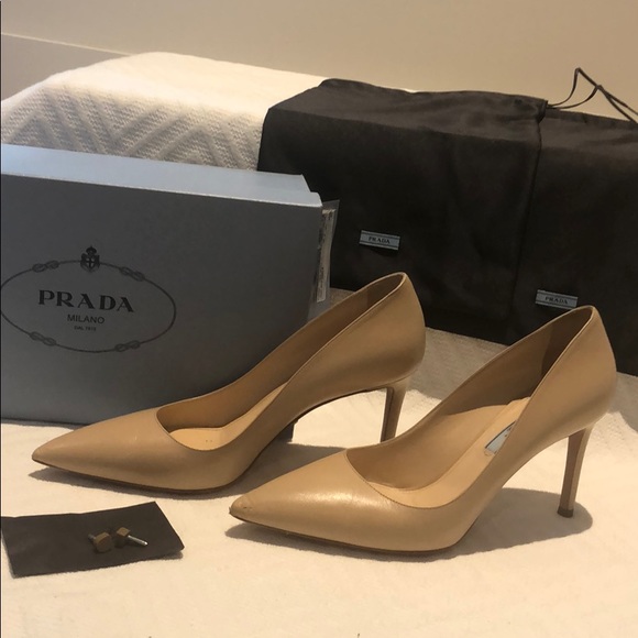 Prada | Shoes | Prada 3 2 Inch Nude 